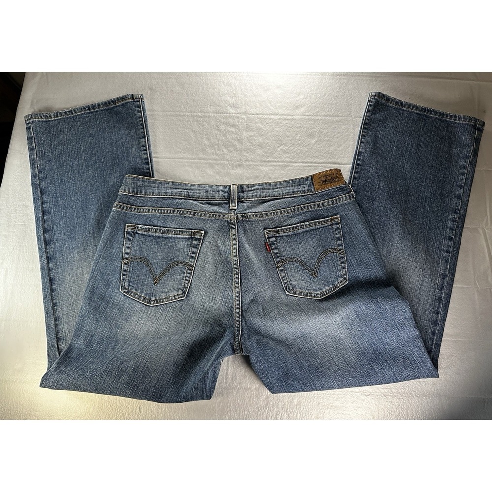 VTG Levis 545 Womens 36x31 Jeans‎ Size 16M Low Boot Cut Blue Wash Denim